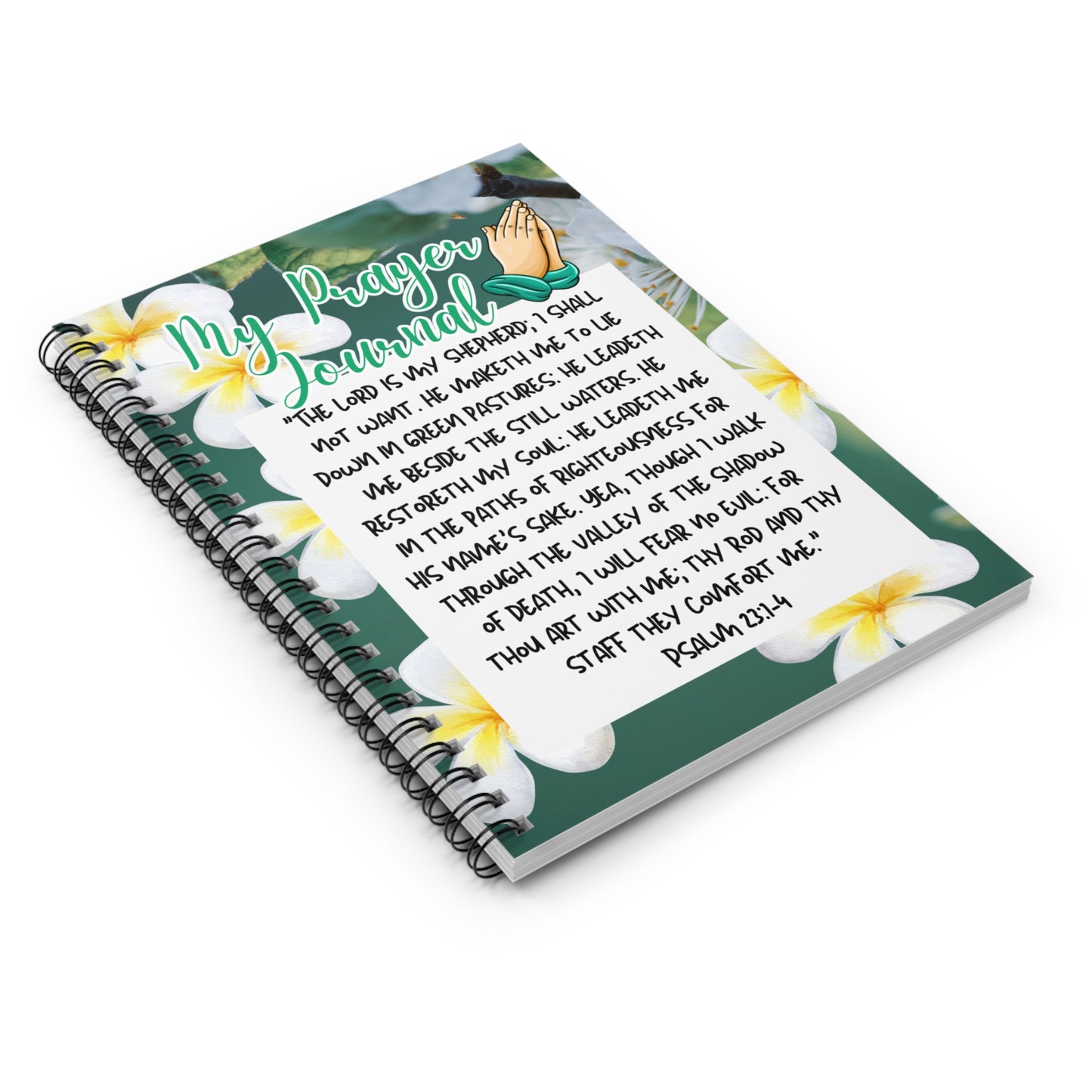 My Prayer Journal Spiral Notebook - Ruled Line Paper products Krazy Heart Designs Boutique