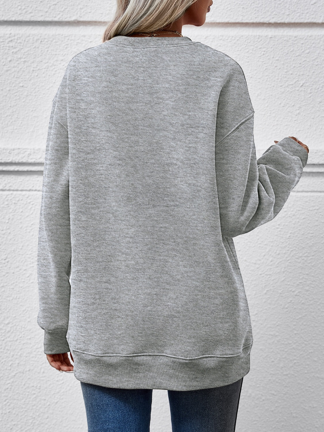 Faceless Gnomes Graphic Drop Shoulder Sweatshirt (9 Colors) Shirts & Tops Krazy Heart Designs Boutique