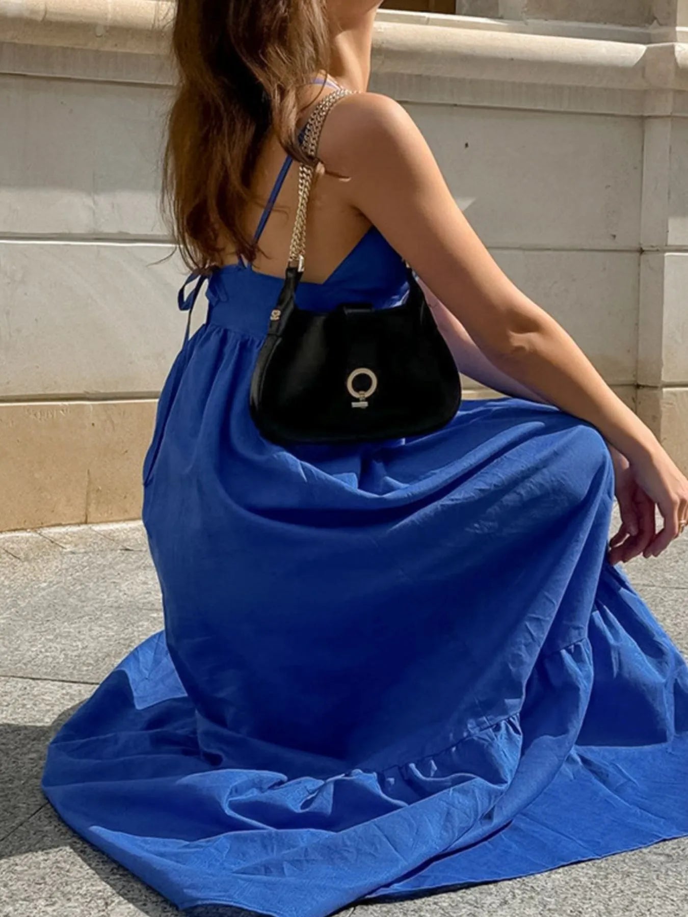 V-Neck Tiered Maxi Cami Dress Dress Krazy Heart Designs Boutique