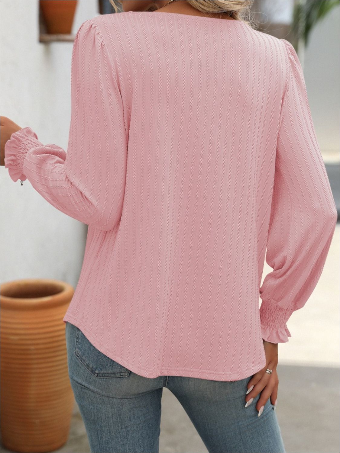 Mandy Square Neck Lantern Sleeve Top (7 Colors) Shirts & Tops Krazy Heart Designs Boutique
