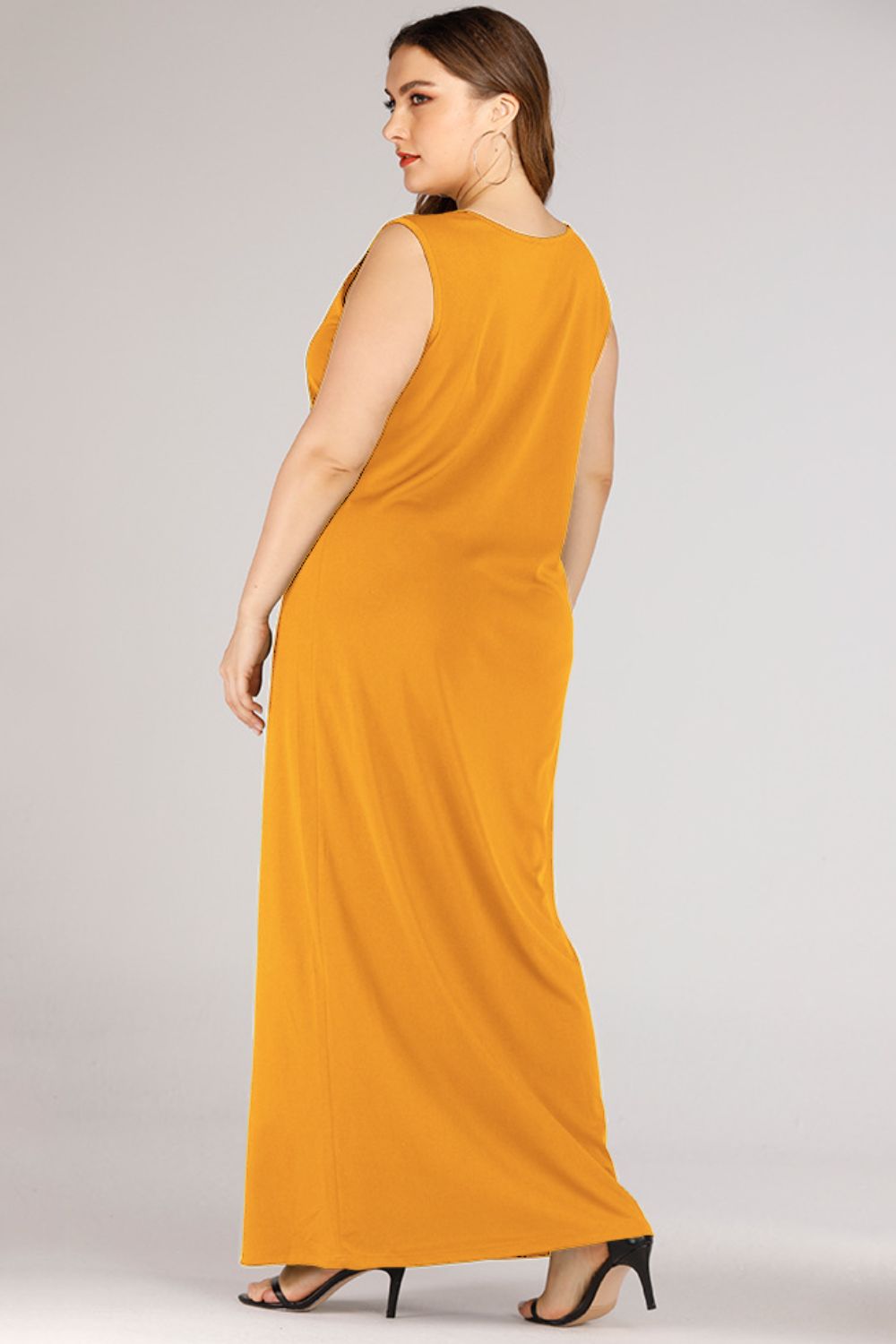 Plus Size Scoop Neck Maxi Tank Dress (3 Colors) dress Krazy Heart Designs Boutique