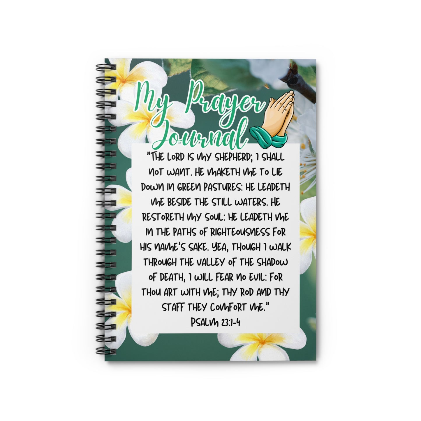 My Prayer Journal Spiral Notebook - Ruled Line Paper products Krazy Heart Designs Boutique