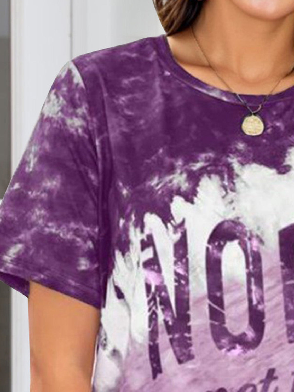 NOPE NOT TODAY Round Neck Short Sleeve T-Shirt Shirts & Tops Krazy Heart Designs Boutique