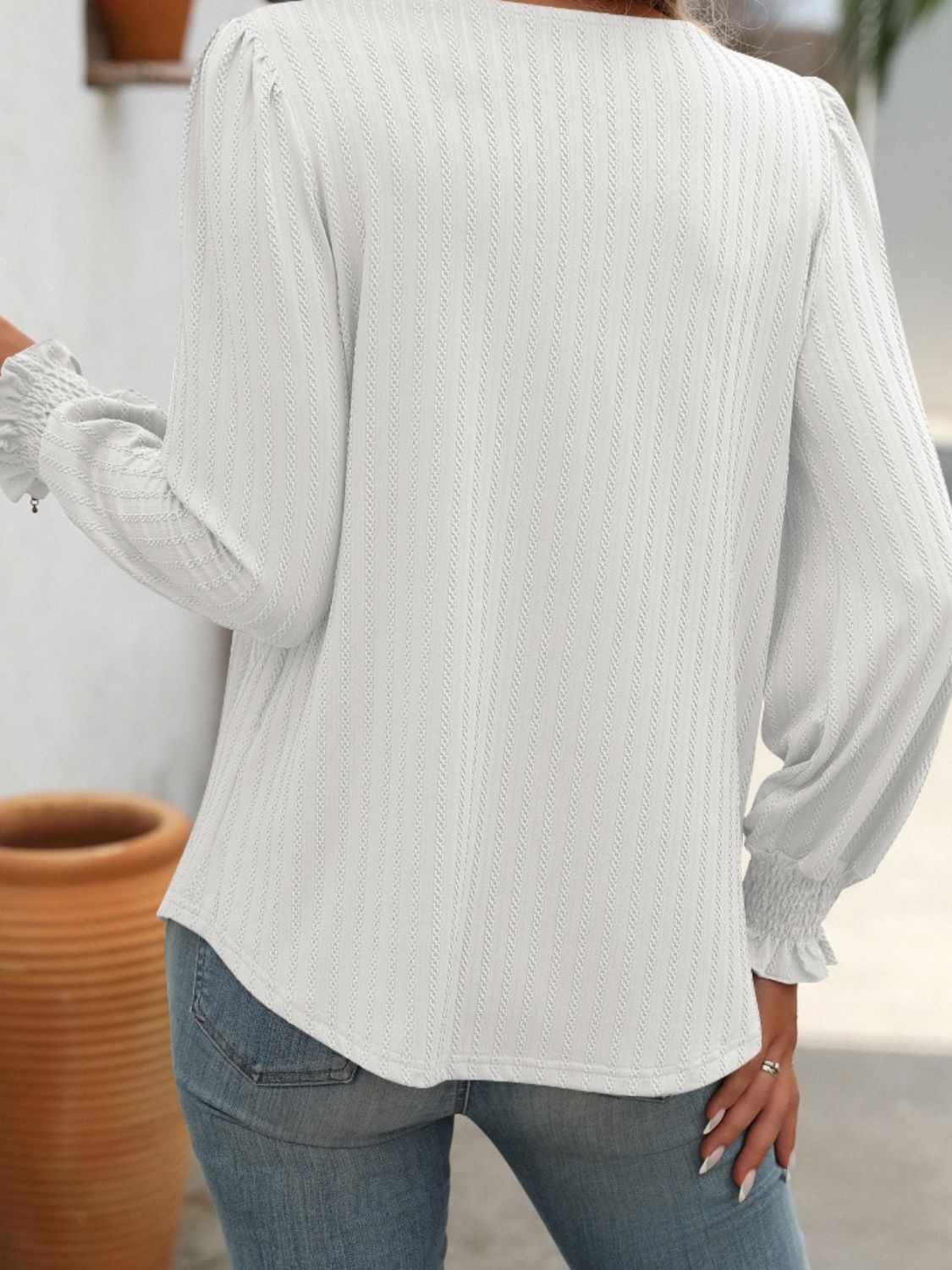 Mandy Square Neck Lantern Sleeve Top (7 Colors) Shirts & Tops Krazy Heart Designs Boutique