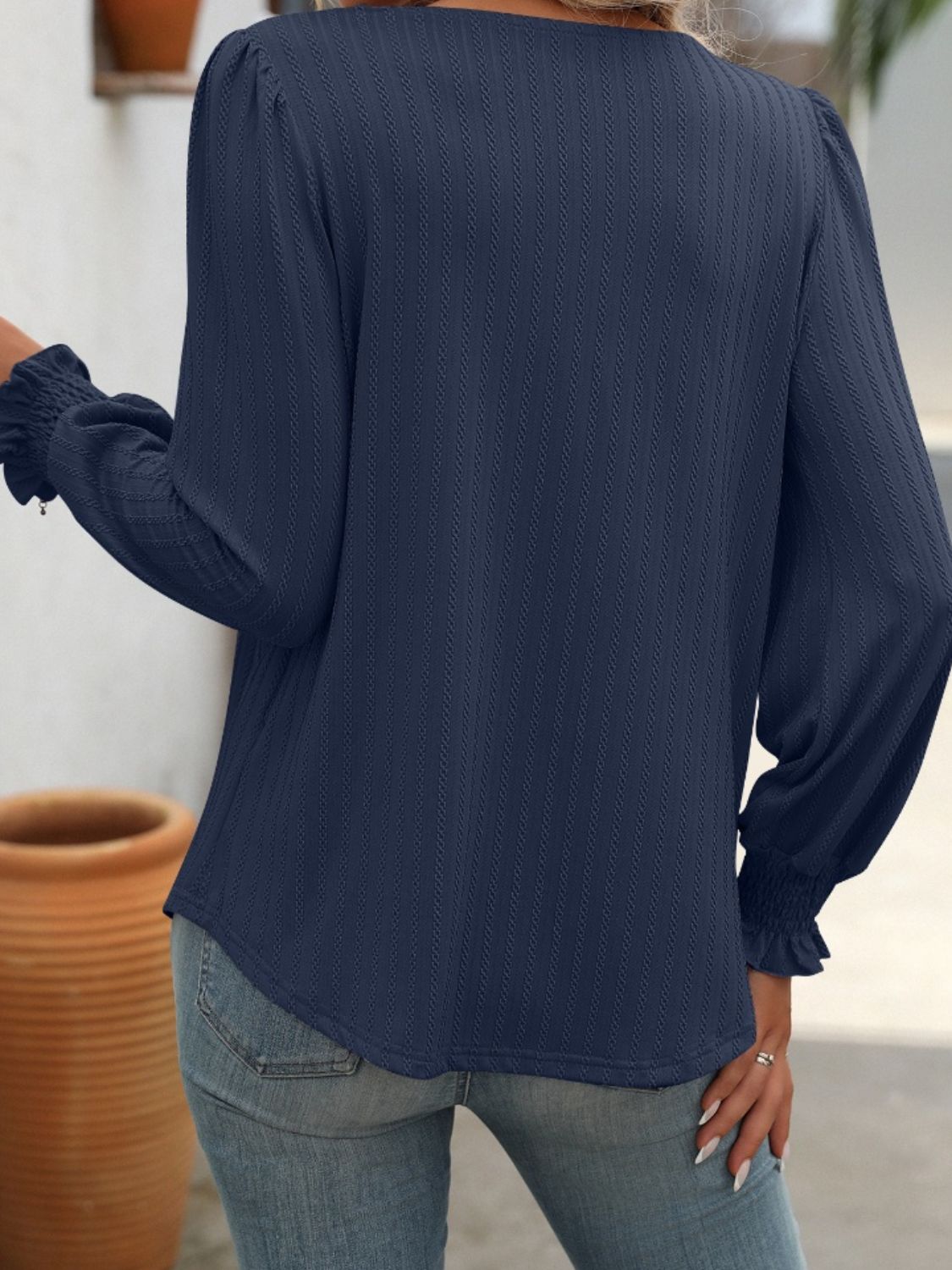 Mandy Square Neck Lantern Sleeve Top (7 Colors) Shirts & Tops Krazy Heart Designs Boutique