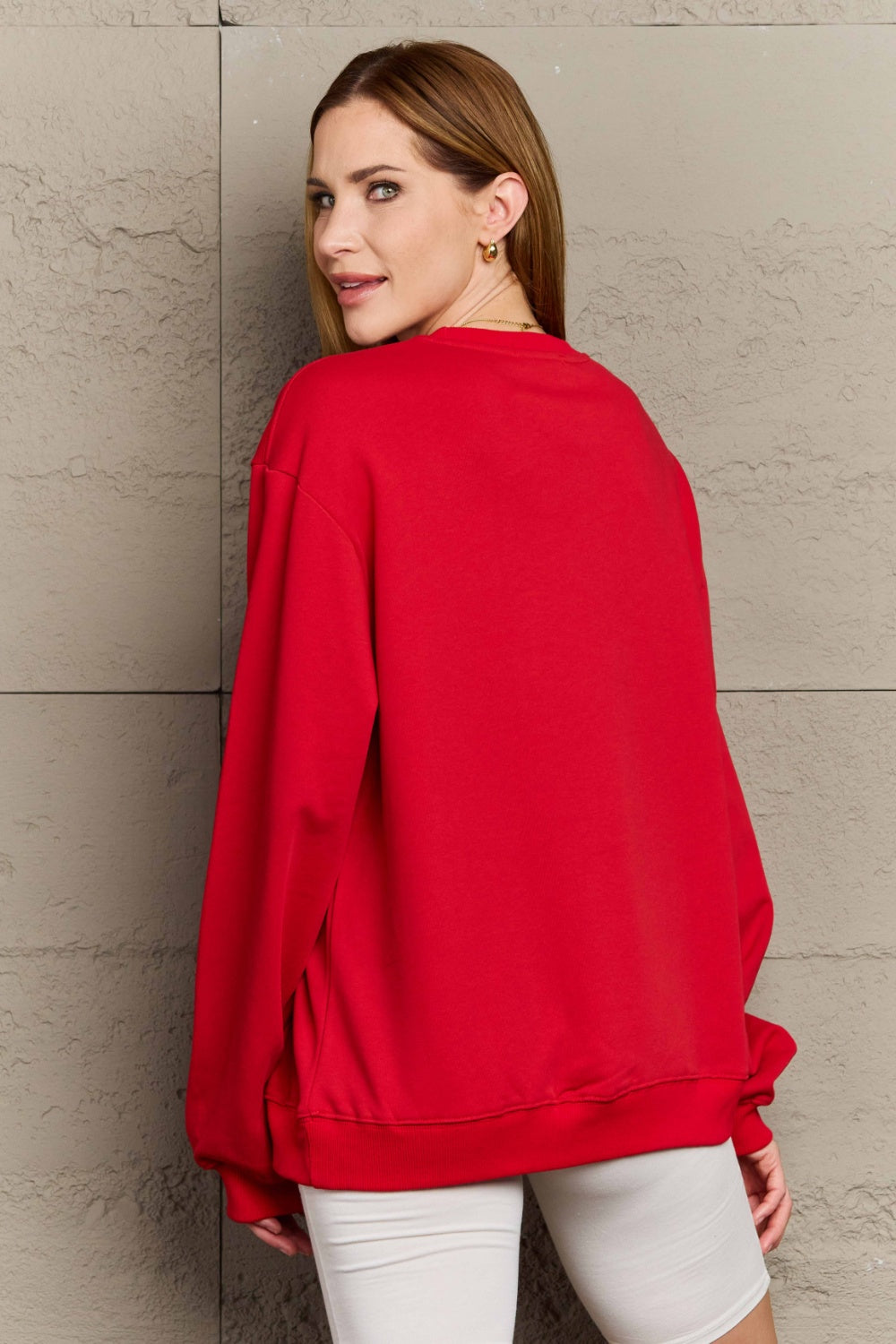 Simply Love Full Size MERRY CHRISTMAS Graphic Sweatshirt (3 Colors) Shirts & Tops Krazy Heart Designs Boutique