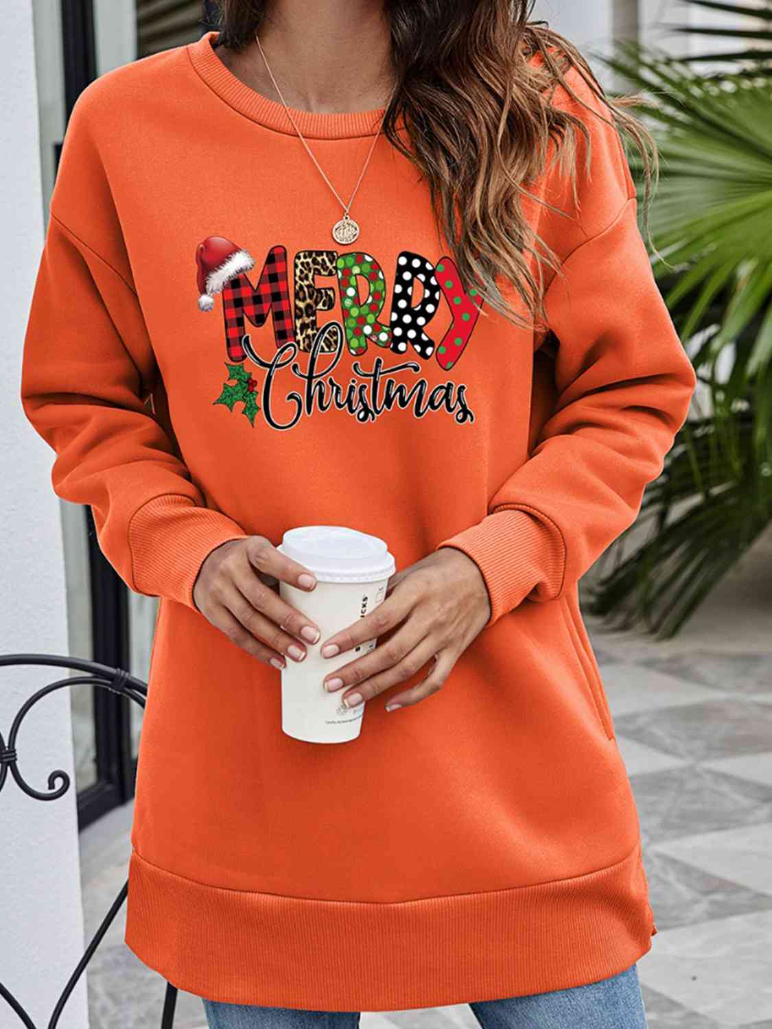 MERRY CHRISTMAS Graphic Sweatshirt (6 Colors) Krazy Heart Designs Boutique