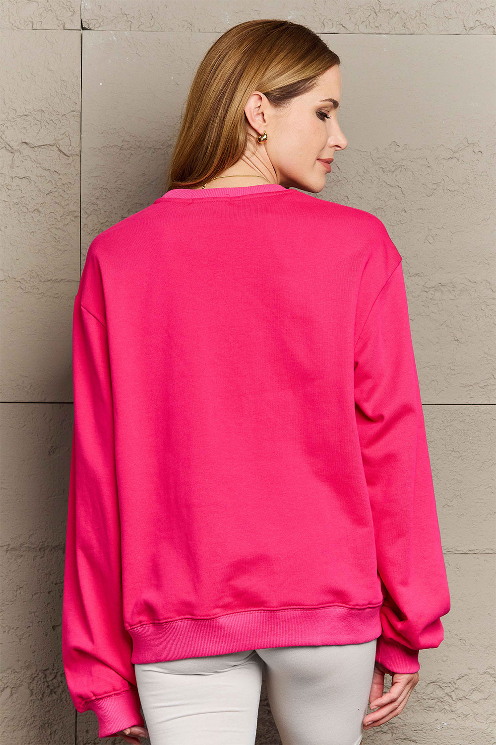 Simply Love Full Size MERRY AND BRIGHT Graphic Sweatshirt (3 Colors) Krazy Heart Designs Boutique