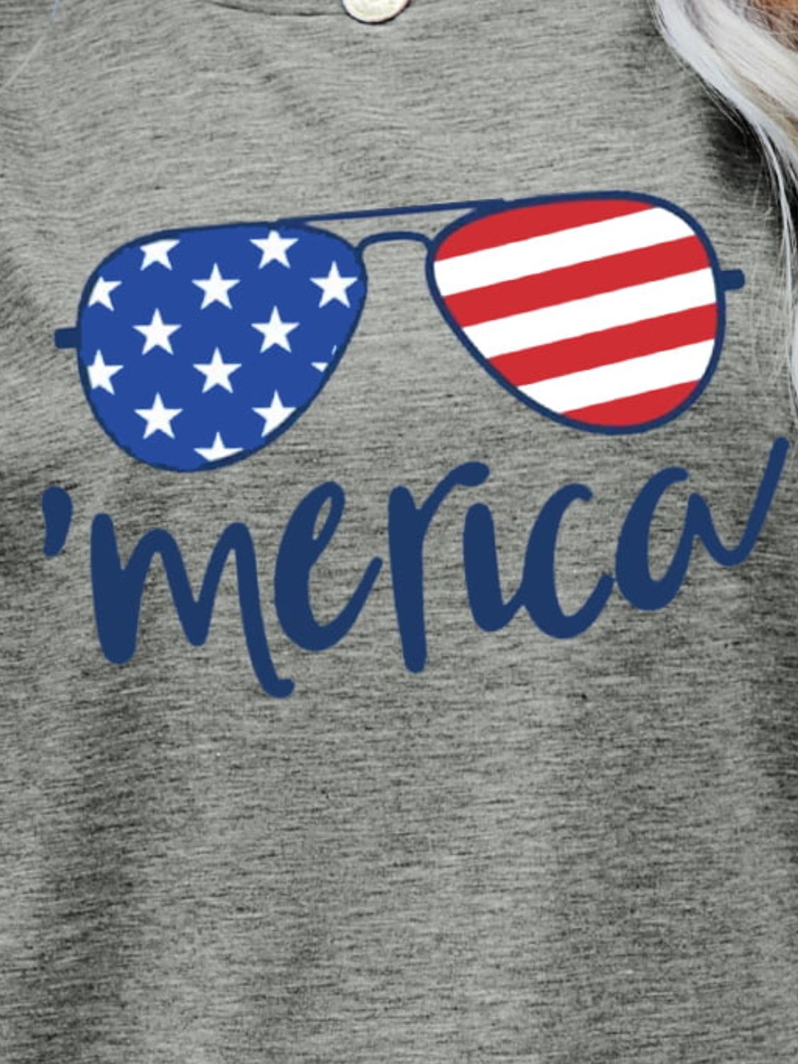 US Flag Glasses Graphic Tee (5 Colors) Krazy Heart Designs Boutique