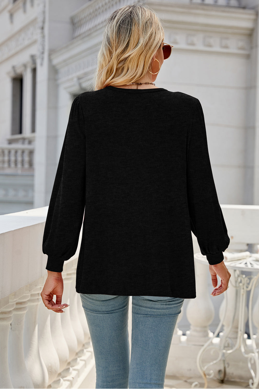 Round Neck Long Sleeve Top (6 Colors) Krazy Heart Designs Boutique