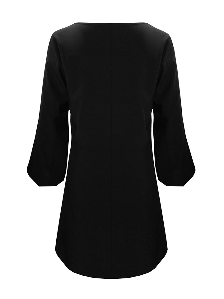 Cutout Long Sleeve Round Neck Dress Krazy Heart Designs Boutique