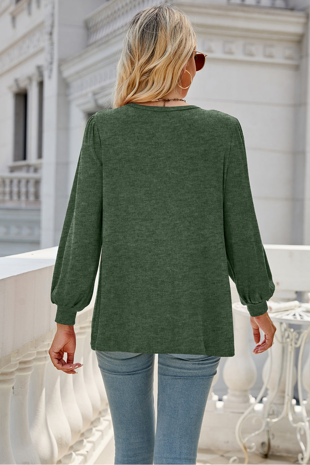 Round Neck Long Sleeve Top (6 Colors) Krazy Heart Designs Boutique