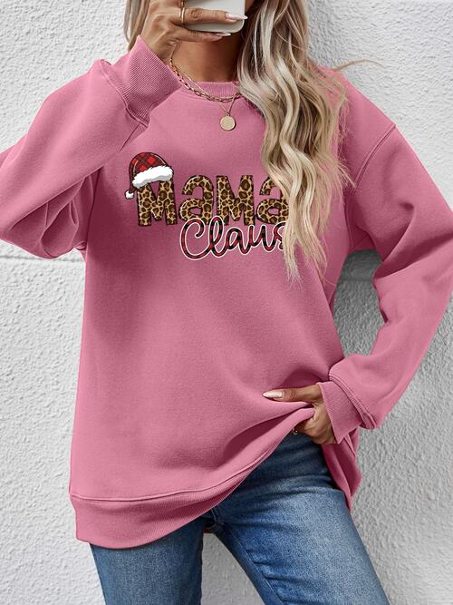 Mama Claus Long Sleeve Sweatshirt (9 Colors) Shirts & Tops Krazy Heart Designs Boutique Moonlit Mauve S