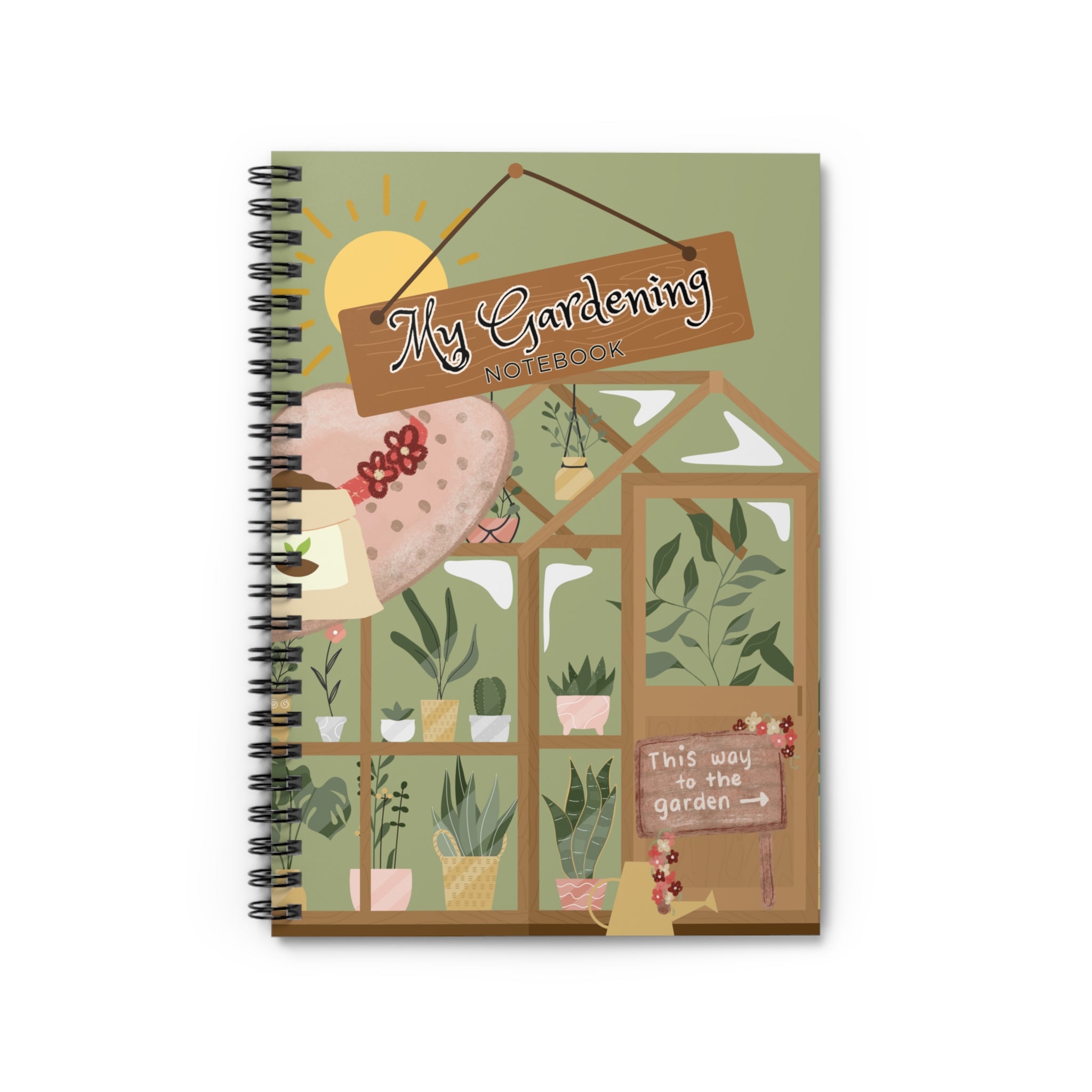 My Gardening Spiral Notebook - Ruled Line Paper products Krazy Heart Designs Boutique   