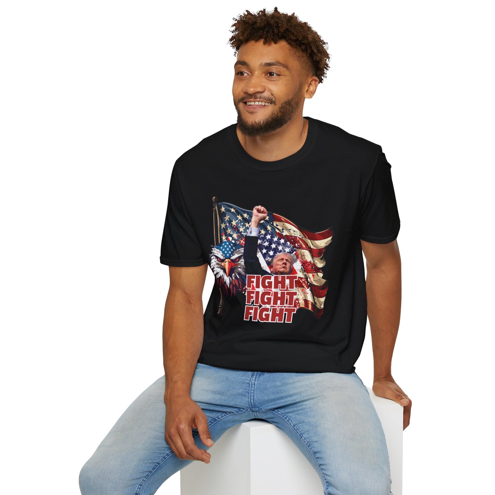 FIGHT FIGHT FIGHT Softstyle T-Shirt (2 Colors) T-Shirt Krazy Heart Designs Boutique   