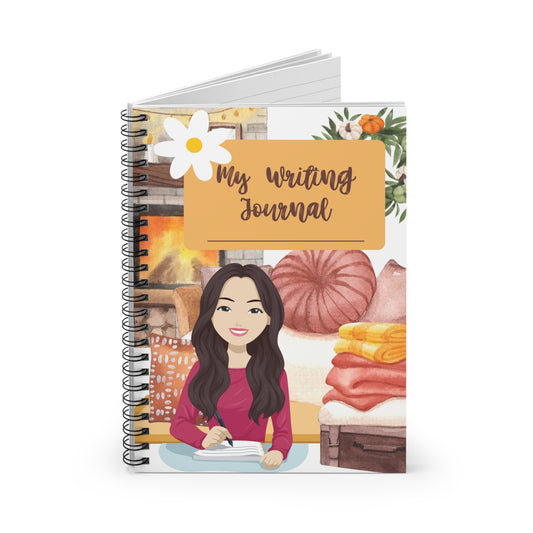 My Writing Journal Spiral Notebook - Ruled Line Paper products Krazy Heart Designs Boutique One Size  