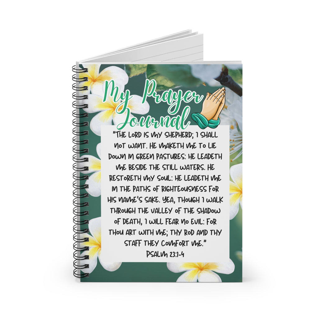 My Prayer Journal Spiral Notebook - Ruled Line Paper products Krazy Heart Designs Boutique One Size  