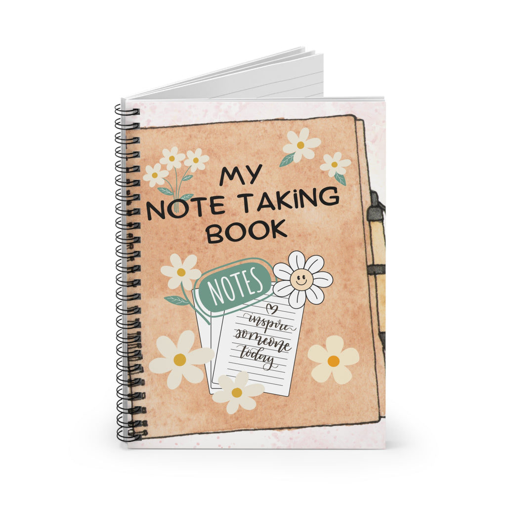 My Note Taking Notebook Spiral Notebook - Ruled Line Paper products Krazy Heart Designs Boutique One Size  