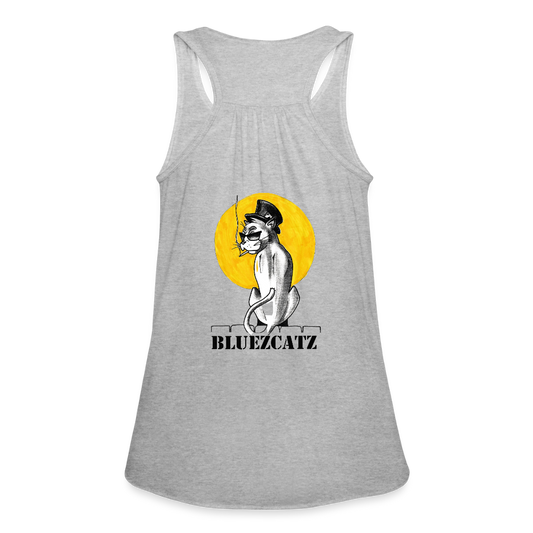 BLUEZCATZ (Back) Women's Flowy Tank Top by Bella Women's Flowy Tank Top by Bella | Bella B8800 Spreadconnect heather gray XS