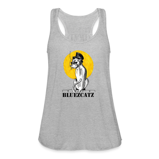 Bluezcatz (FRONT) Women's Flowy Tank Top by Bella Canvas Women's Flowy Tank Top by Bella | Bella B8800 Spreadconnect heather gray S