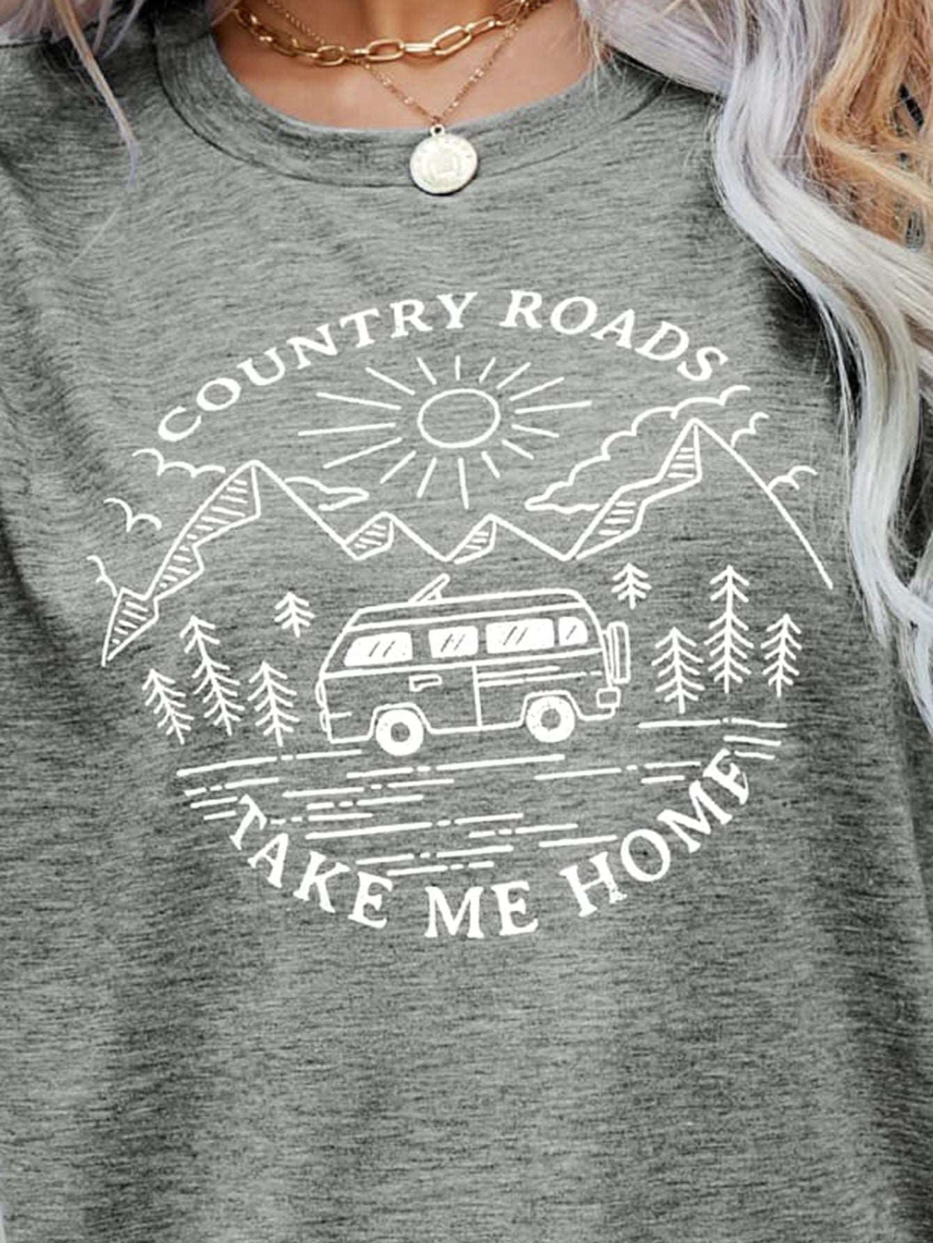 COUNTRY ROADS TAKE ME HOME Graphic Tee (5 Colors)  Krazy Heart Designs Boutique   