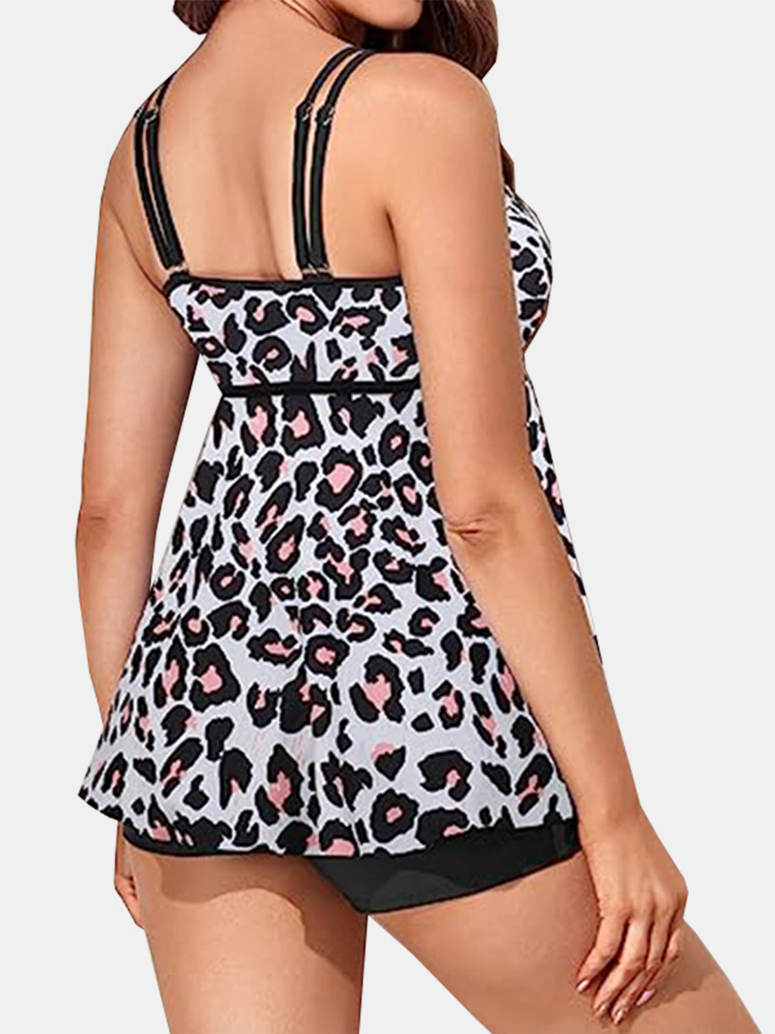 Floral Printed Scoop Neck Two-Piece Swim Set (4 Designs) Shirts & Tops Krazy Heart Designs Boutique   