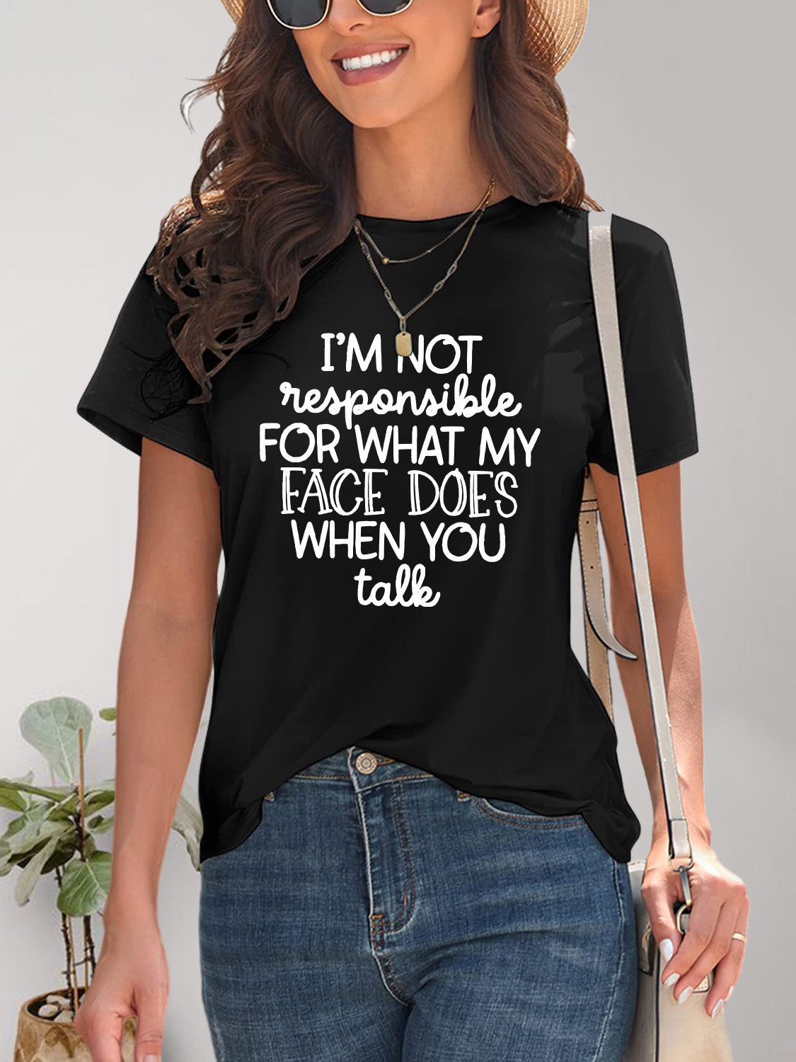 I'm Not Responsible Short Sleeve Tee (7 Colors) T-Shirt Krazy Heart Designs Boutique Black S 