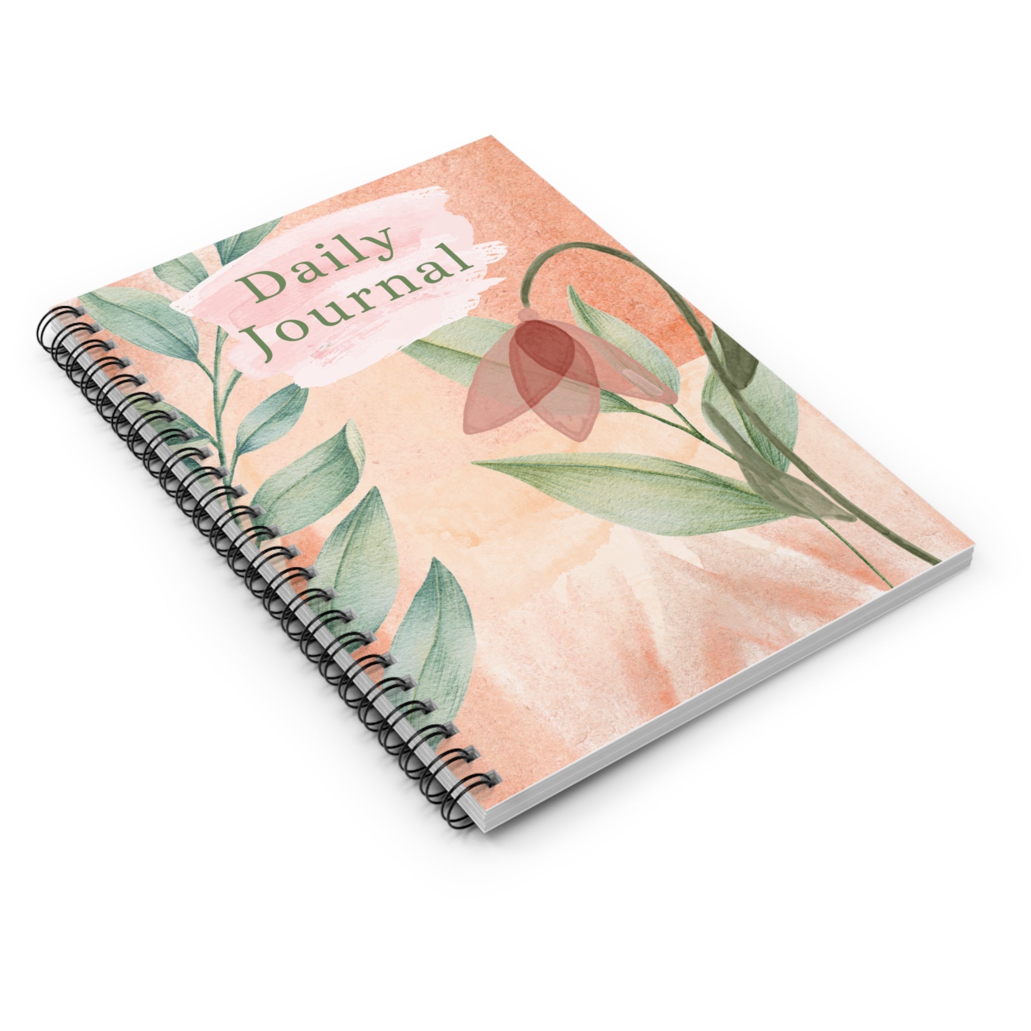Daily Journal Water Color Design - Ruled Line Paper products Krazy Heart Designs Boutique   