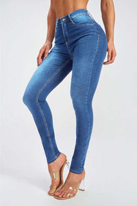 Buttoned Skinny Jeans  Krazy Heart Designs Boutique   