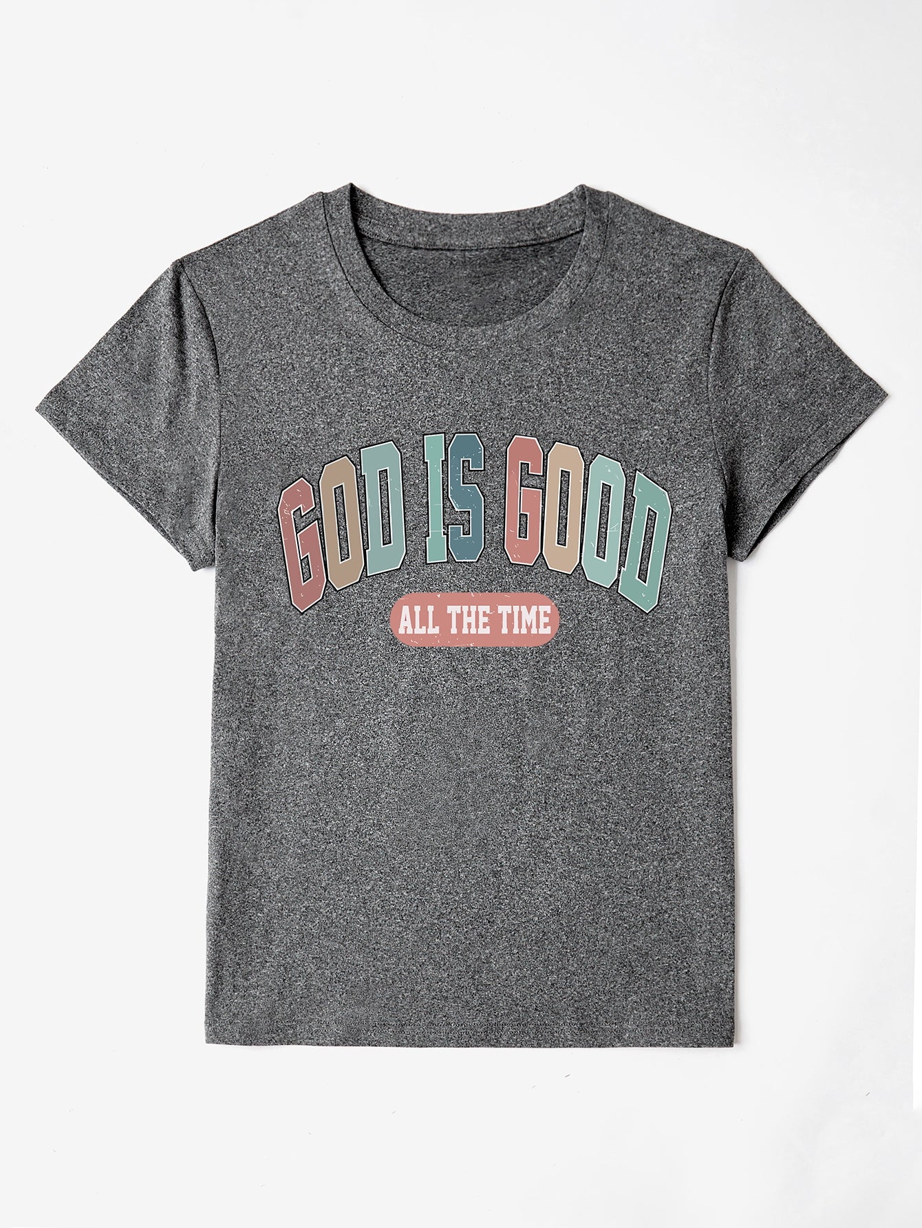 GOD IS GOOD ALL THE TIME Short Sleeve Tee (7 Colors) T-Shirt Krazy Heart Designs Boutique Dark Gray S 