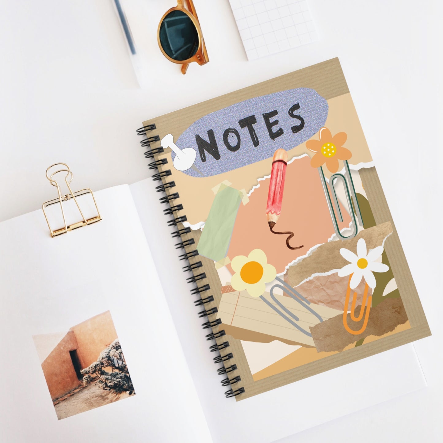 Notes-Spiral Notebook - Ruled Line Paper products Krazy Heart Designs Boutique   