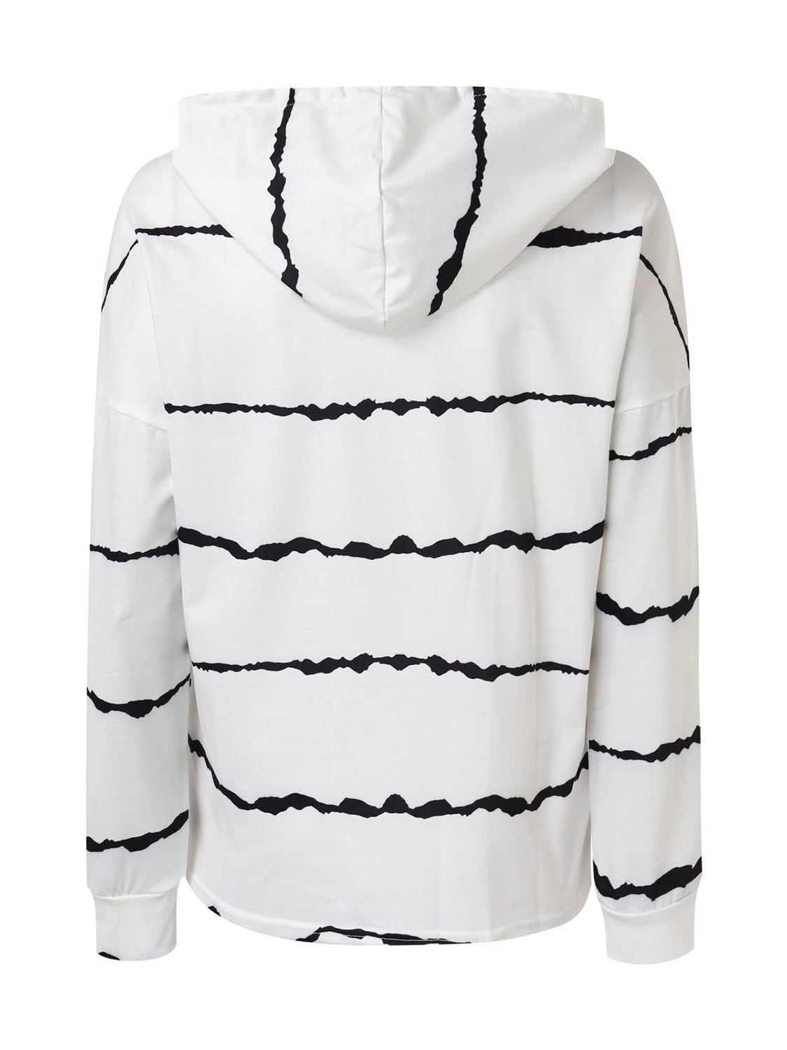 Drawstring Striped Long Sleeve Hoodie (2 Colors) Shirts & Tops Krazy Heart Designs Boutique   