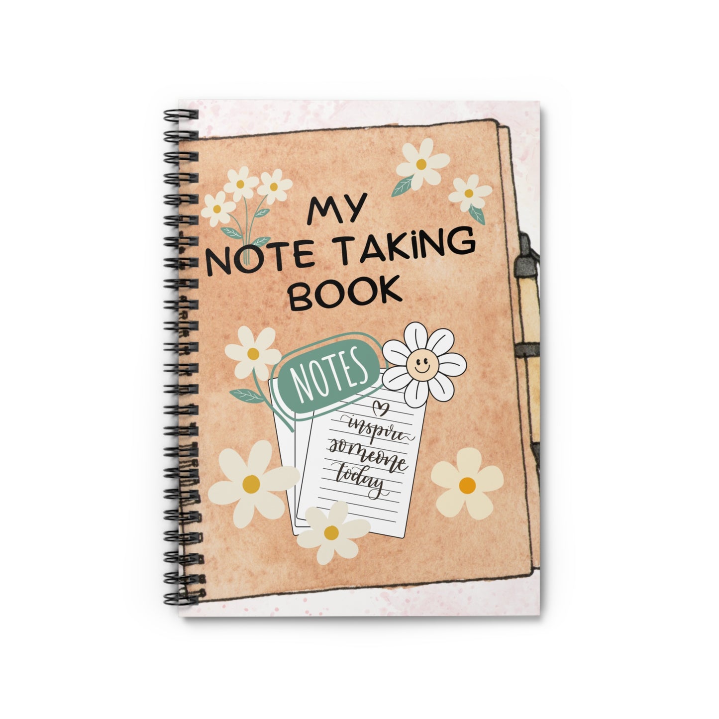 My Note Taking Notebook Spiral Notebook - Ruled Line Paper products Krazy Heart Designs Boutique   