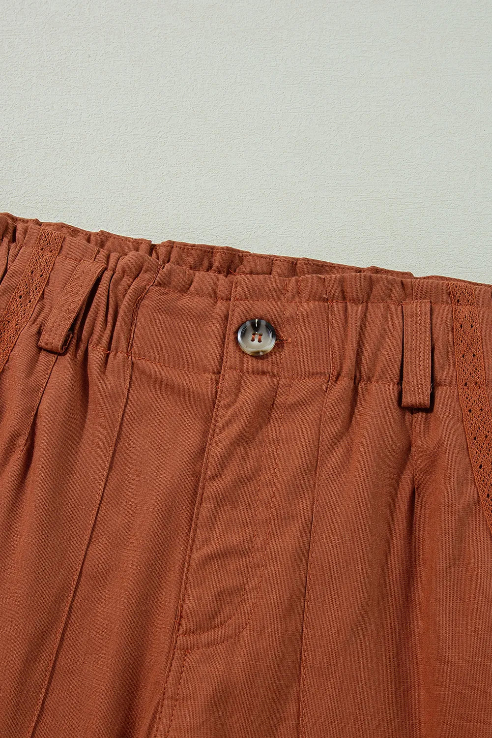 Caramel Color Wide Leg Pants with Pockets pants Krazy Heart Designs Boutique