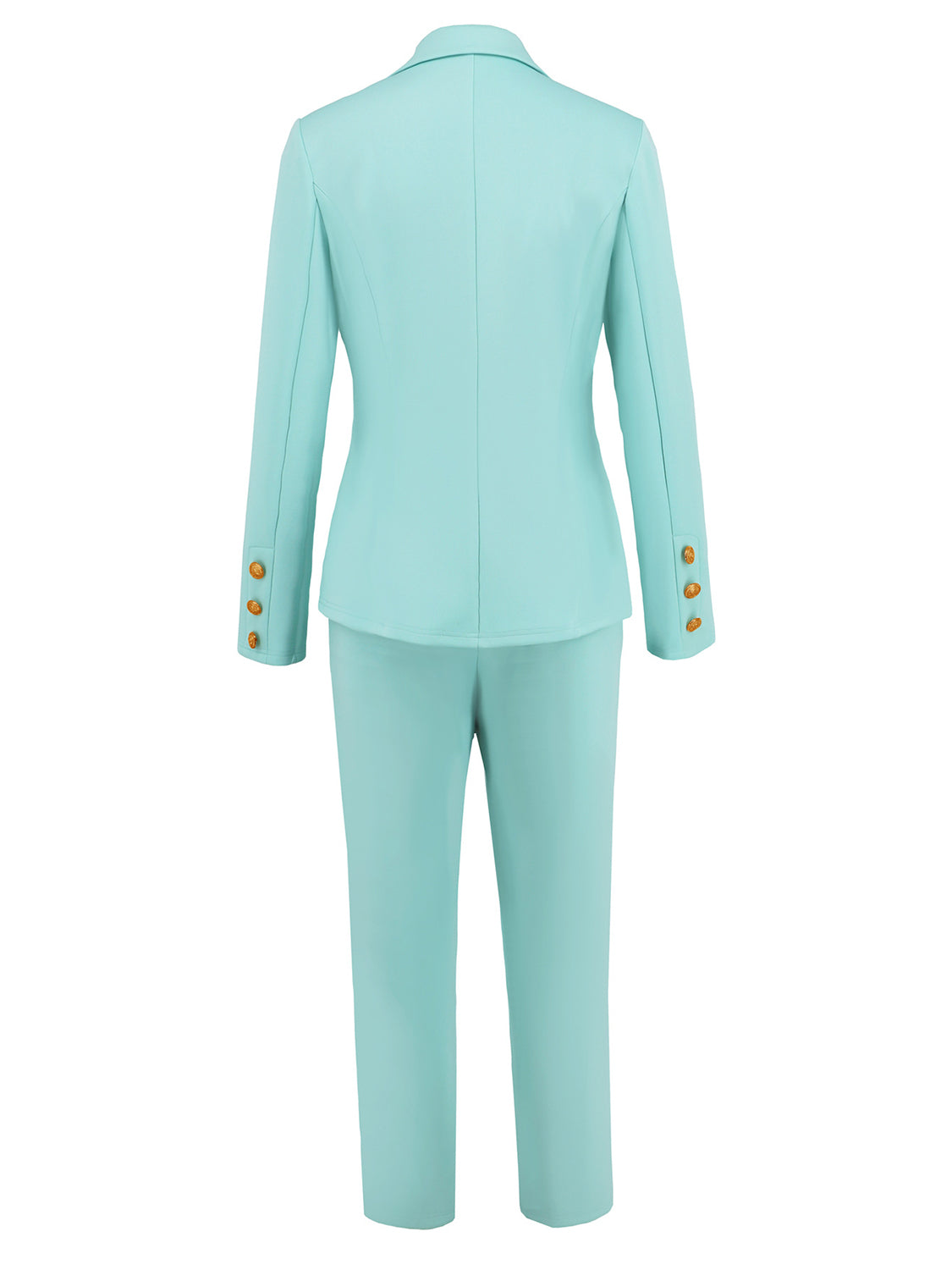 Lapel Collar Long Sleeve Blazer and Pants Set (3 Colors) pantsuit Krazy Heart Designs Boutique