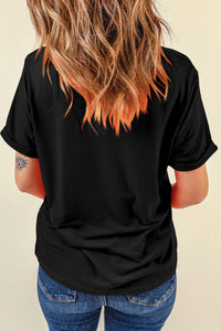 COWBOY Round Neck Short Sleeve T-Shirt Shirts & Tops Krazy Heart Designs Boutique   