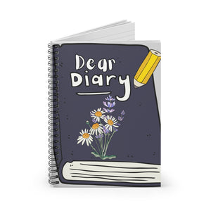 Dear Diary Spiral Notebook - Ruled Line Paper products Krazy Heart Designs Boutique One Size  