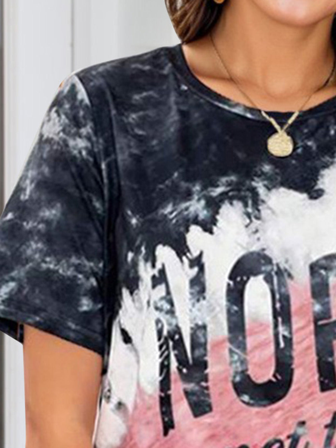 NOPE NOT TODAY Round Neck Short Sleeve T-Shirt Shirts & Tops Krazy Heart Designs Boutique   