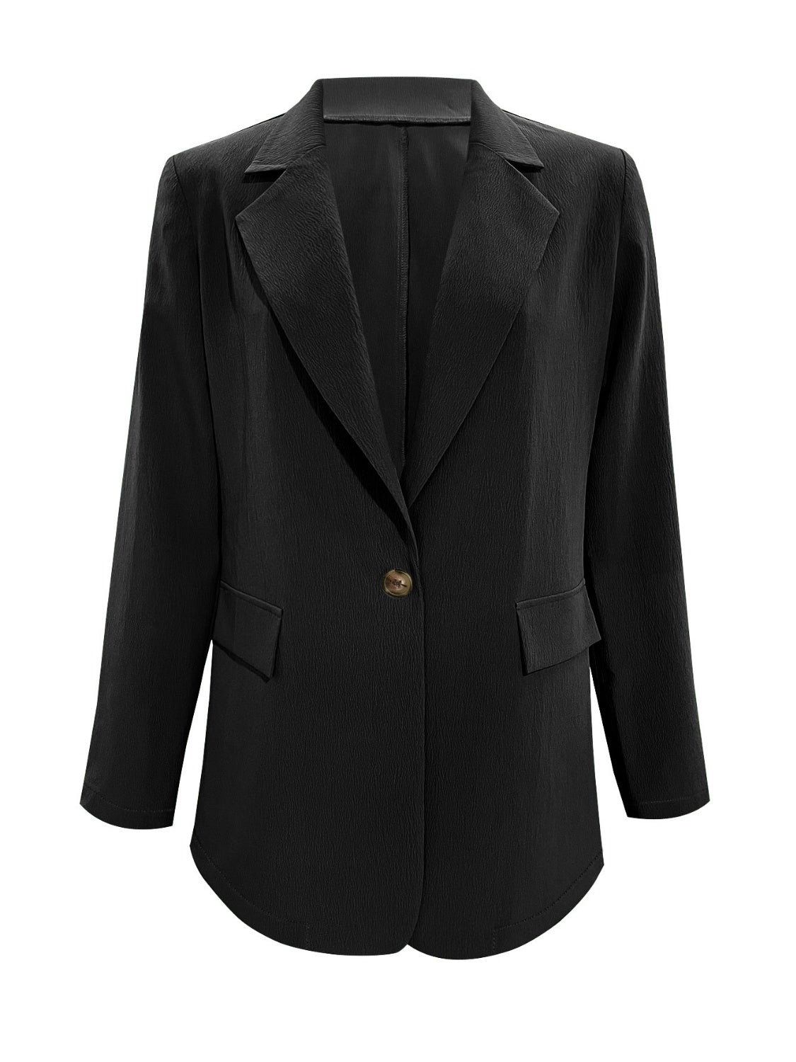 Lapel Collar Long Sleeve Blazer Blazer Krazy Heart Designs Boutique