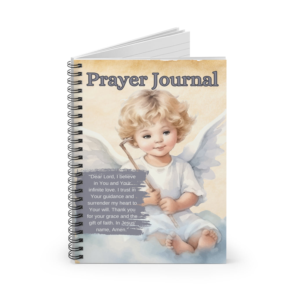 Prayer Journal Water Color Design Spiral Notebook - Ruled Line Paper products Krazy Heart Designs Boutique One Size  