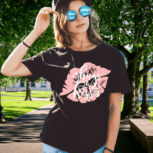 Hugs & Kisses Classic Tee Unisex Classic T-Shirt | Fruit of the Loom 3930 Krazy Heart Designs Boutique black S 