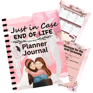 Just in Case-End of Life Planner Journal journal Krazy Heart Designs Boutique   
