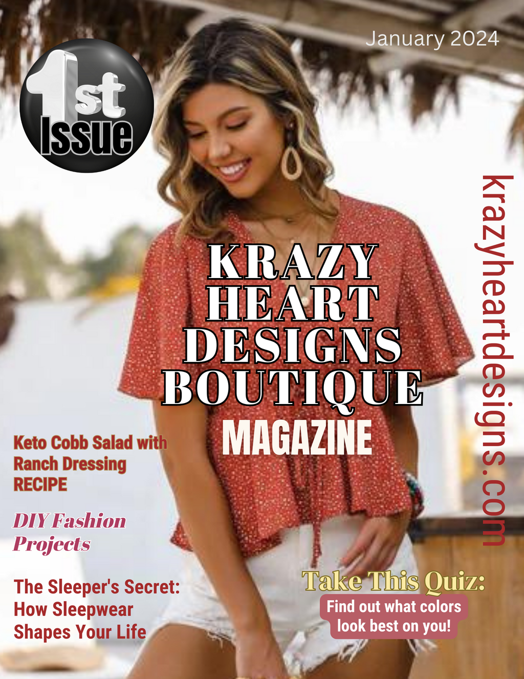 Krazy Heart Designs Magazine January 2024 Issue (FREE) Magazine Krazy Heart Designs Boutique   