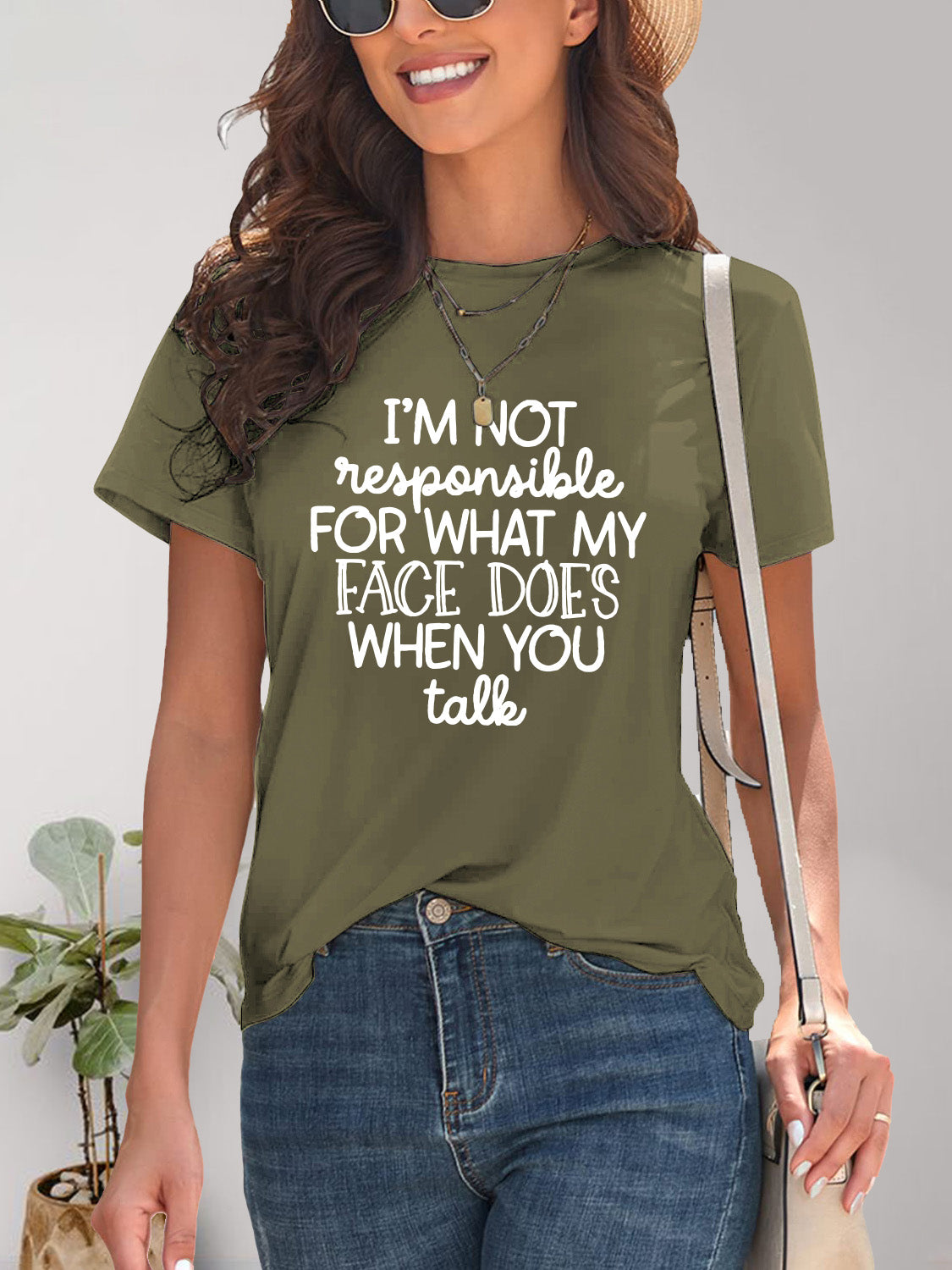 I'm Not Responsible Short Sleeve Tee (7 Colors) T-Shirt Krazy Heart Designs Boutique Matcha Green S 