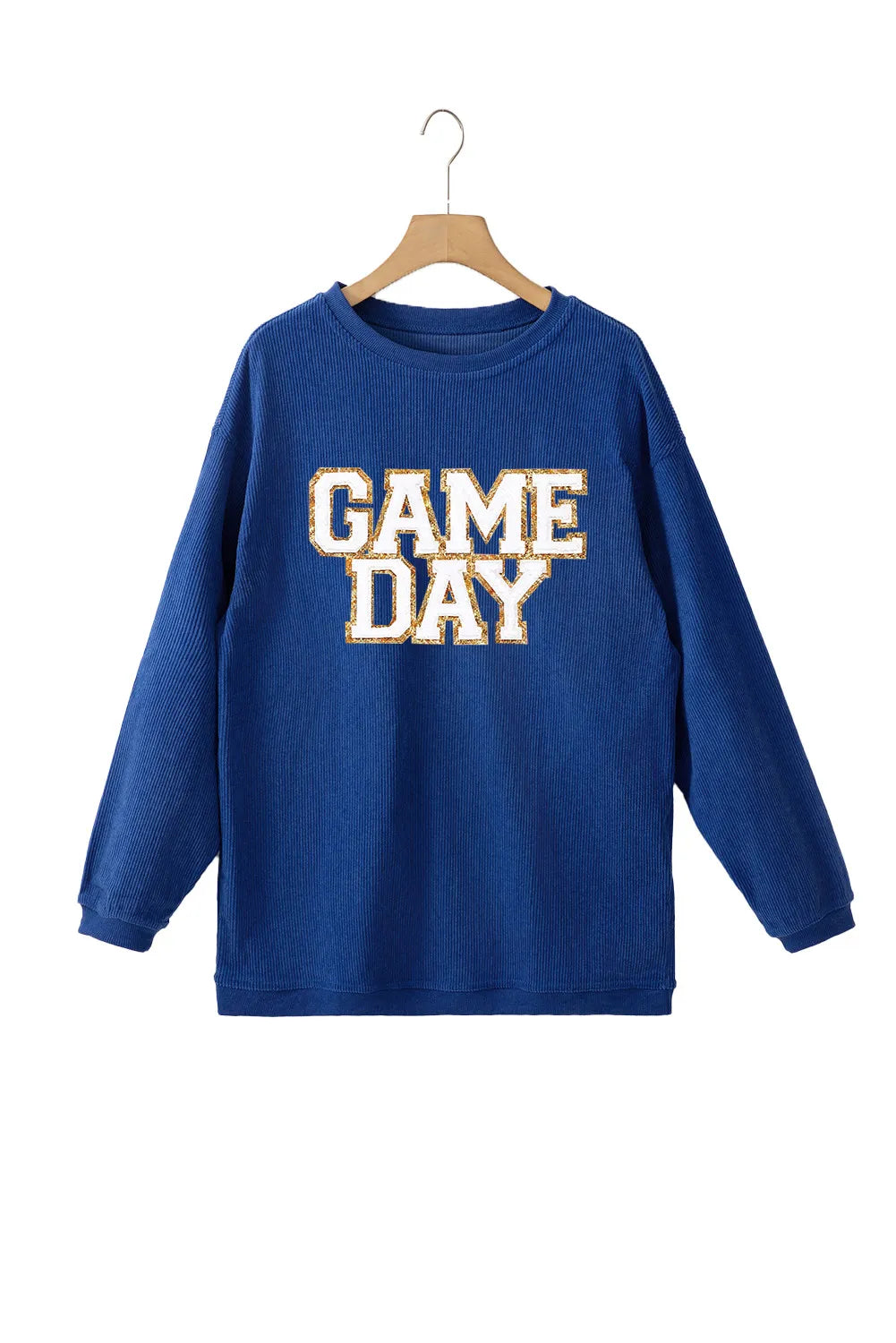 GAME DAY Round Neck Long Sleeve Sweatshirt Shirts & Tops Krazy Heart Designs Boutique   