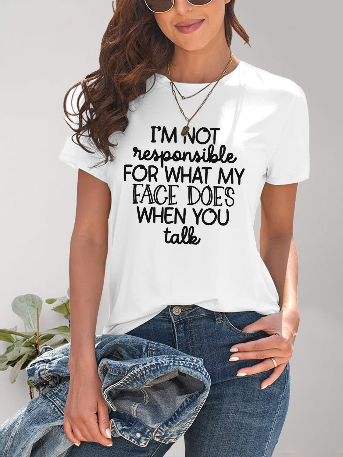 I'm Not Responsible Short Sleeve Tee (7 Colors) T-Shirt Krazy Heart Designs Boutique White S 