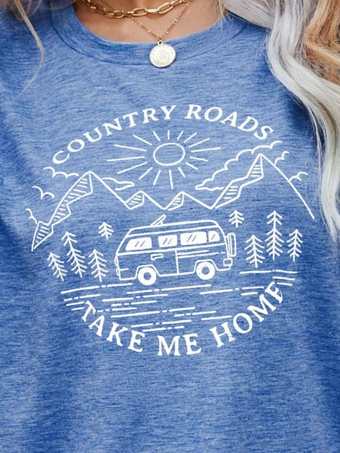 COUNTRY ROADS TAKE ME HOME Graphic Tee (5 Colors)  Krazy Heart Designs Boutique   