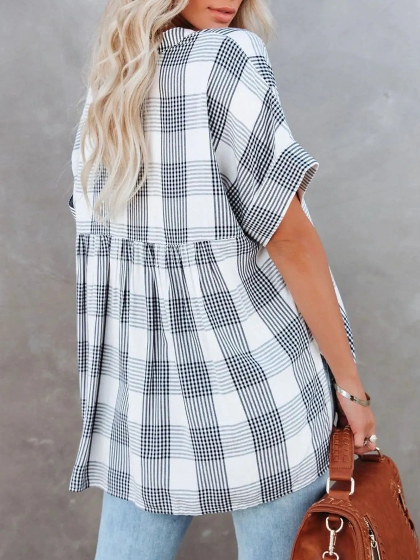 Oversized Notched Casual Shirt (8 Colors) Shirts & Tops Krazy Heart Designs Boutique