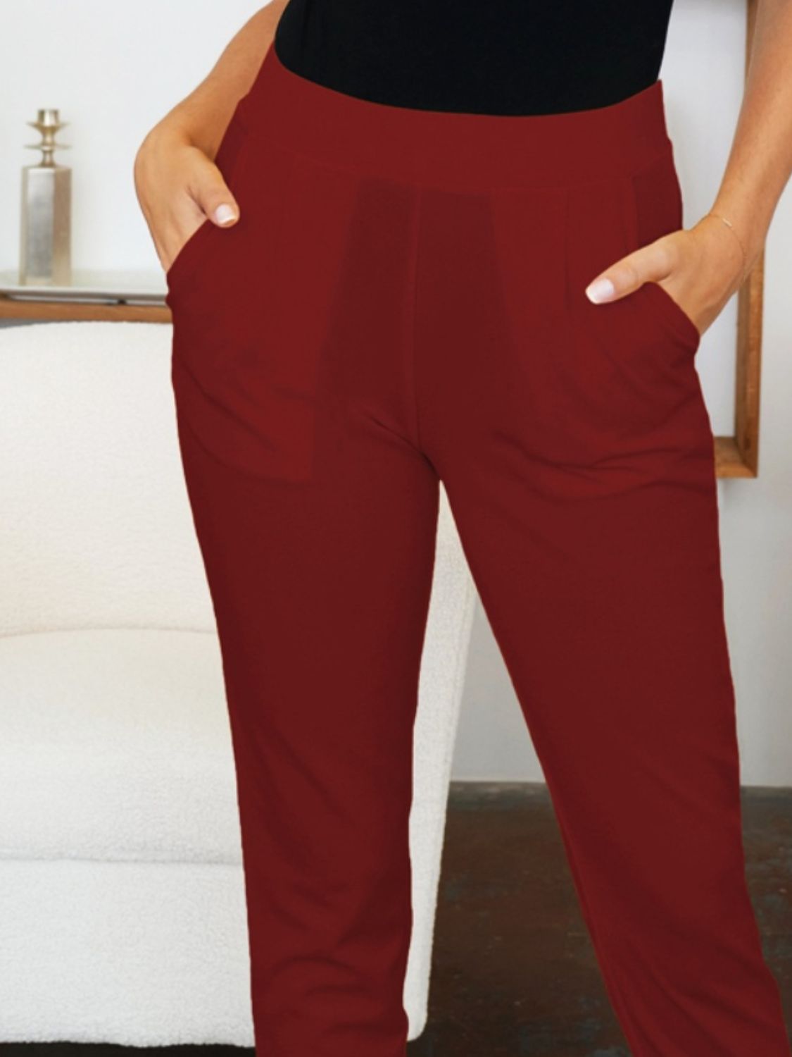 FAM-FAM Pocketed High Waist Skinny Pants (11 Colors)