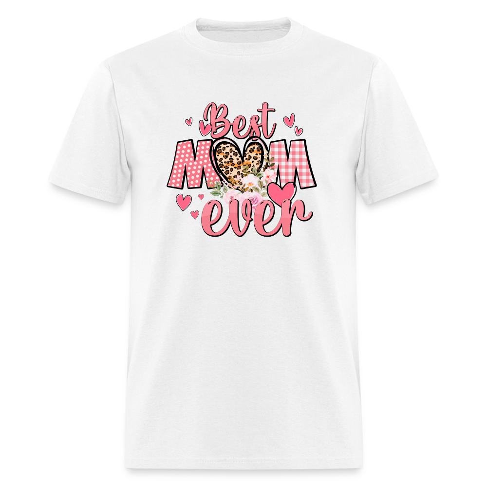 (ON SALE) Best Mom Ever Classic T-Shirt Unisex Classic T-Shirt | Fruit of the Loom 3930 Krazy Heart Designs Boutique white S 